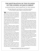 Load image into Gallery viewer, Restoration Proclamation Poster