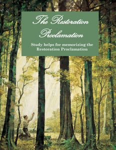 Restoration Proclamation Memorization Helps (Digital Download)